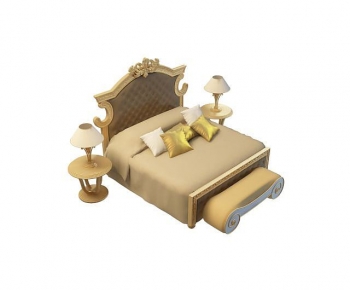 European Style Double Bed-ID:960474979