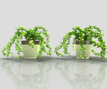 Modern Potted Green Plant-ID:918951032