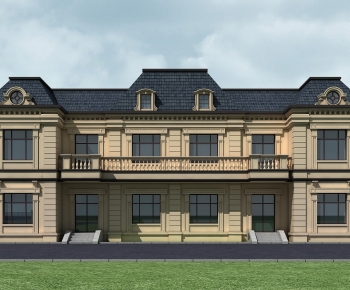 Simple European Style Detached Villa-ID:470141892