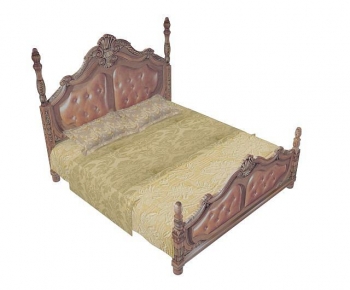 European Style Double Bed-ID:282713895