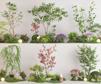现代庭院景观植物小品-ID:217145929