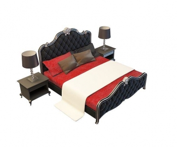 European Style Double Bed-ID:359664921