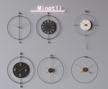 Minotli现代简约挂钟组合-ID:450917011