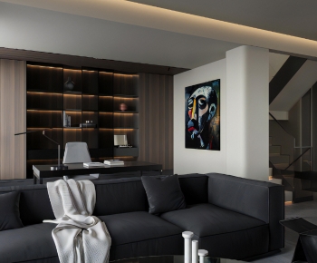 Modern A Living Room-ID:629340894