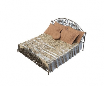 European Style Double Bed-ID:258147955