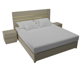Modern Double Bed-ID:352978942