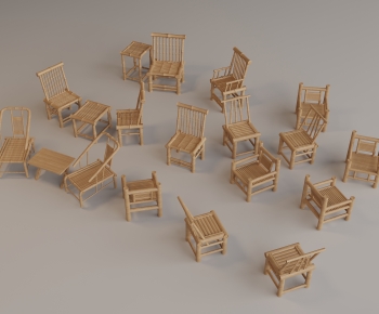 New Chinese Style Single Chair-ID:294363028