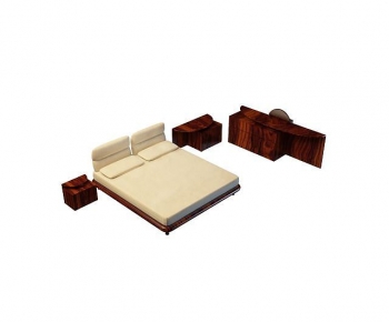 New Chinese Style Double Bed-ID:887593985