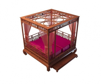 Chinese Style Double Bed-ID:646950012