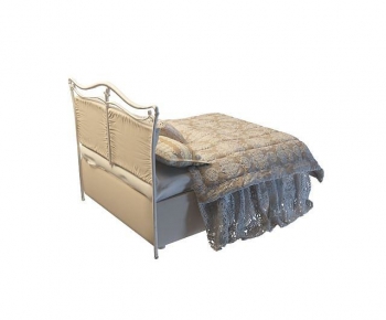 Simple European Style Double Bed-ID:120666985