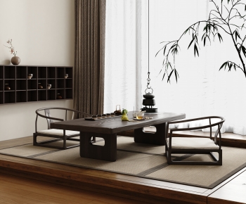 New Chinese Style Tea Tables And Chairs-ID:386509904