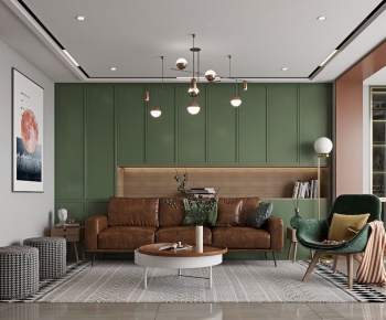 Modern A Living Room-ID:730070113