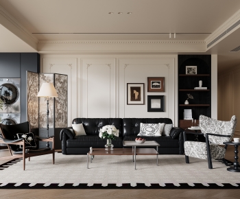 French Style A Living Room-ID:608149053