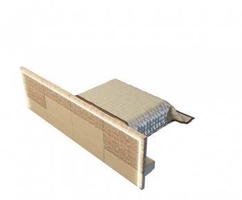 Modern Double Bed-ID:796599436