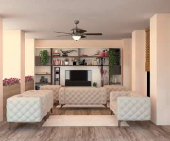 Simple European Style A Living Room-ID:873914961