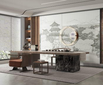 New Chinese Style Tea House-ID:877264022