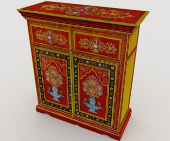 New Chinese Style Side Cabinet-ID:440490016