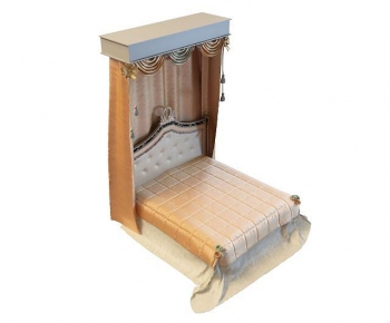 European Style Double Bed-ID:395450652