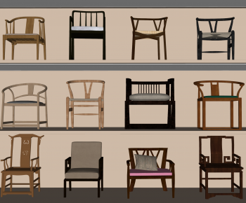 New Chinese Style Lounge Chair-ID:282428988