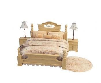 European Style Double Bed-ID:820207125