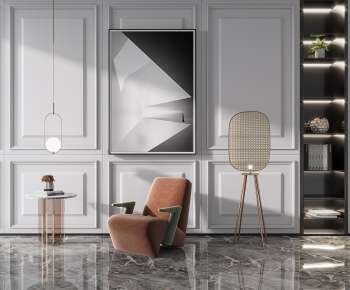 Modern Single Sofa-ID:699420939