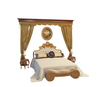 European Style Double Bed-ID:545051165