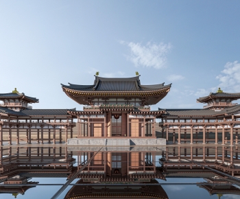 中式古建长廊-ID:767109494