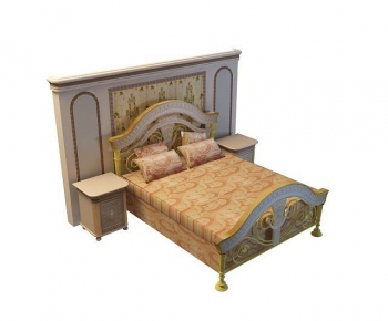 European Style Double Bed-ID:994874953