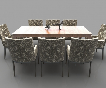 Simple European Style Dining Table And Chairs-ID:579864984