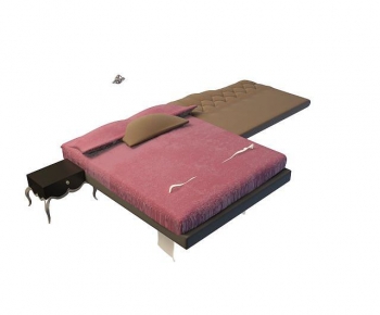 Modern Double Bed-ID:622148045