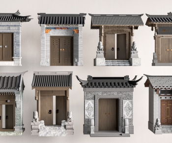 Chinese Style Facade Element-ID:831516037