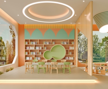 Modern Children's Reading Room-ID:732049951