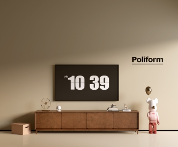 poliform现代中古风实木电视柜-ID:416476017