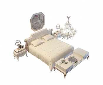 European Style Double Bed-ID:889981039