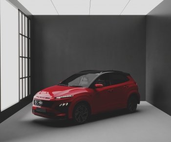 现代红色汽车-ID:858540061