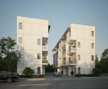Modern Residential Building-ID:610709916
