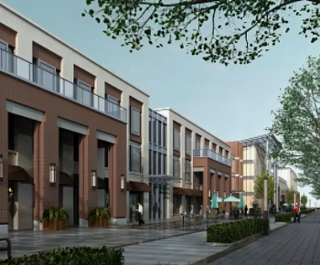 Modern Commercial Street-ID:669650087