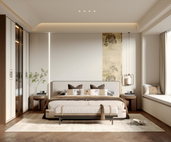 New Chinese Style Bedroom-ID:217099919