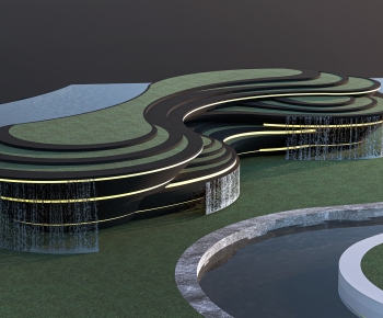 Modern Rockery Waterscape-ID:687484038