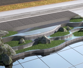 Modern Rockery Waterscape-ID:618772981