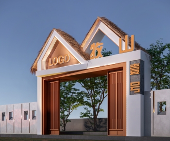 Modern Facade Element-ID:901572945