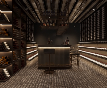 Modern Wine Cellar/Wine Tasting Room-ID:446995023