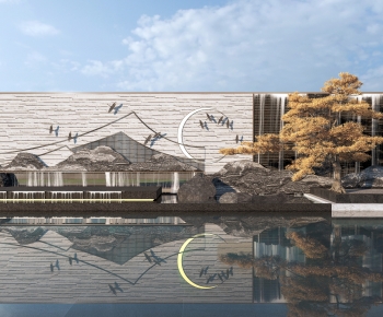 New Chinese Style Landscape Wall-ID:459228042