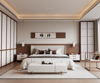 New Chinese Style Bedroom-ID:241996057