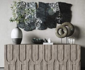 Wabi-sabi Style Side Cabinet-ID:358659989