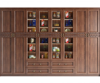 New Chinese Style Wine Cabinet-ID:333764087
