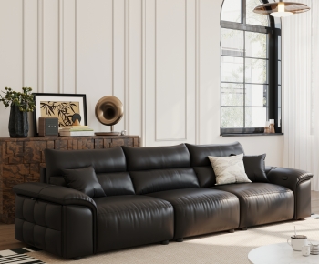 Modern Three-seat Sofa-ID:454072959