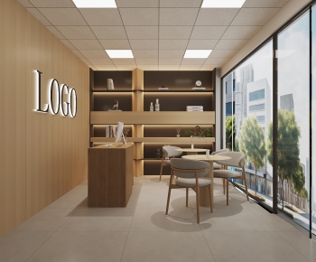 Modern Office Reception Desk-ID:853957894