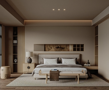 New Chinese Style Bedroom-ID:223268999