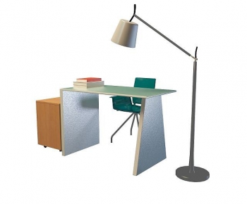 Modern Computer Desk And Chair-ID:424704071